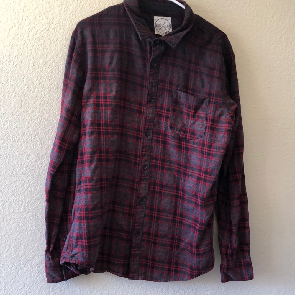 Men’s Birch Black Flannel size large red, black, gray